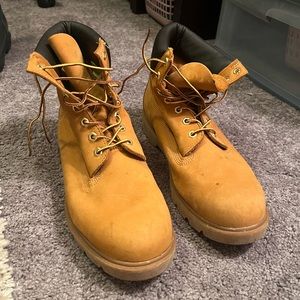 Worn Timberland Mens Boots.